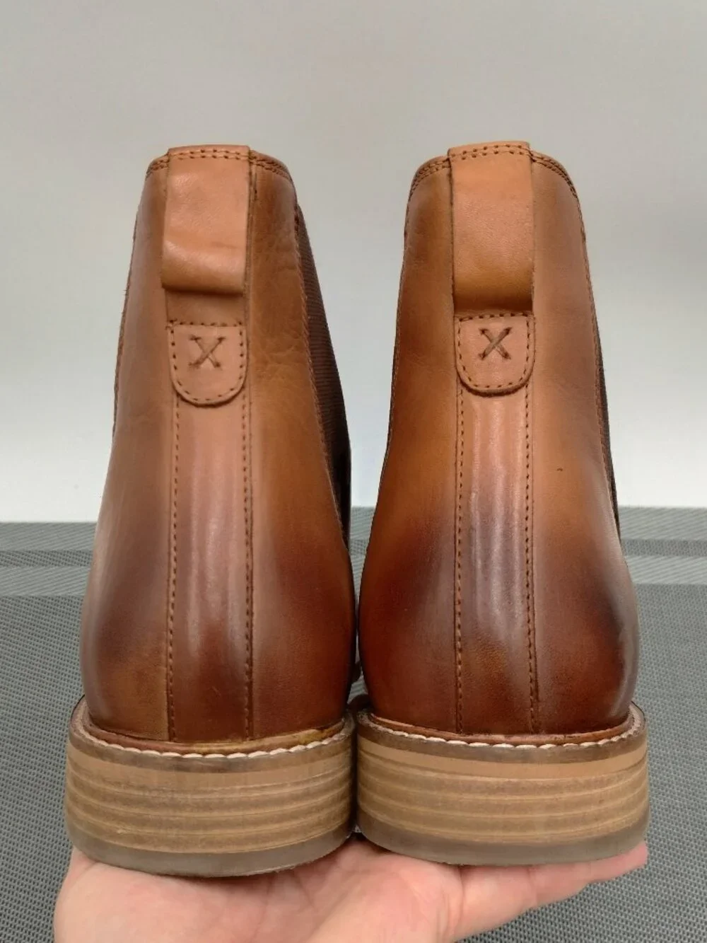 Thomas & Vine Corbin Chelsea Leather Boot Cognac Size 10 - Picture 7 of 13